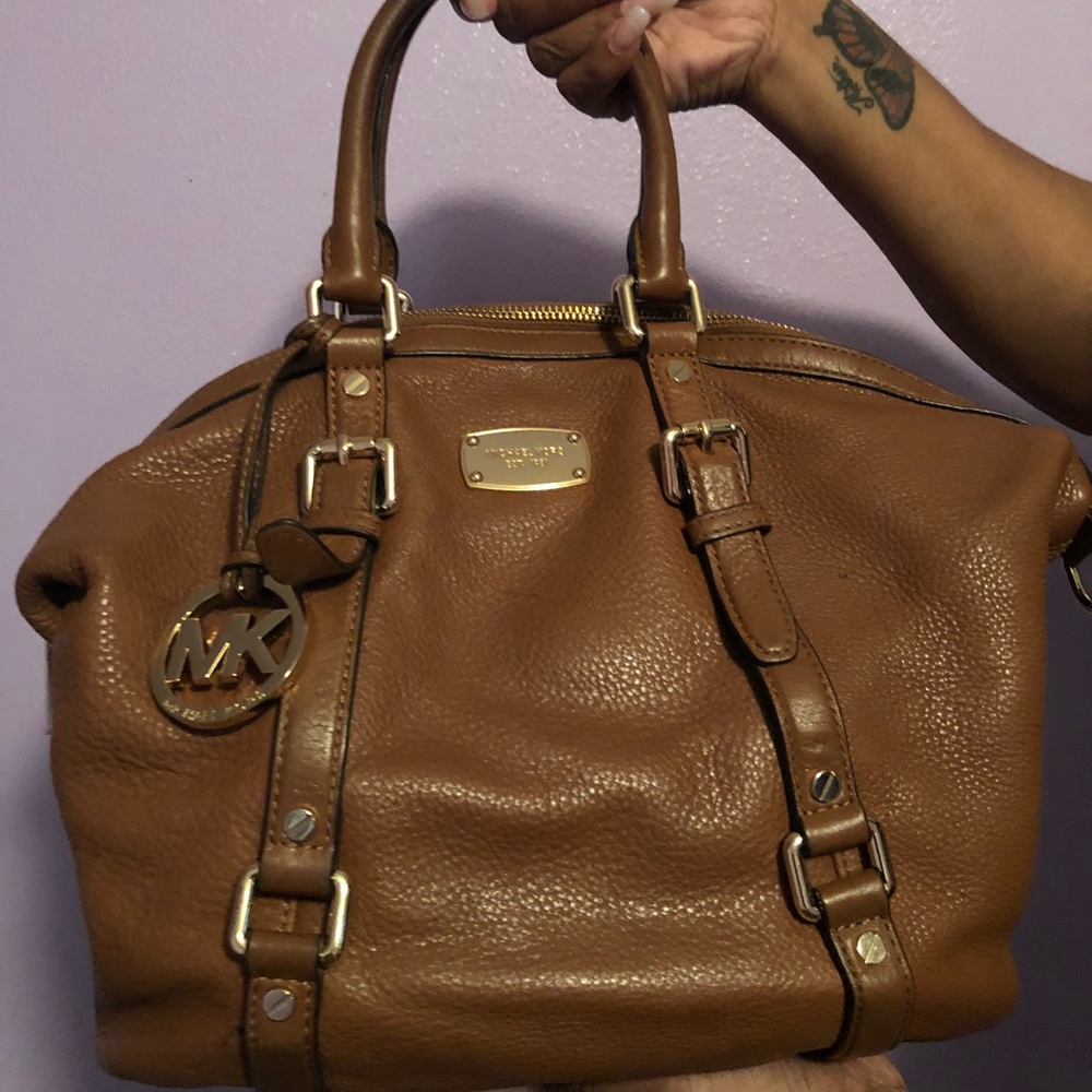 Brown Leather Michael Kors Purse